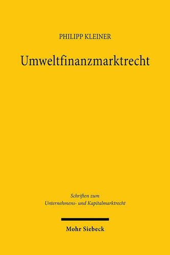 Umweltfinanzmarktrecht