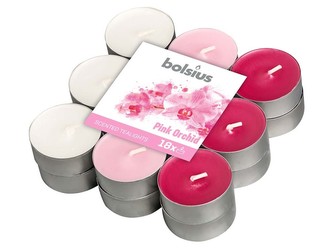 Bolsius Čajové 18ks Orchid tříbarevné, vonné svíčky