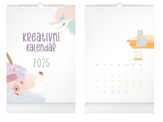 kalendář 2025 nástěnný Kreativní 1061535