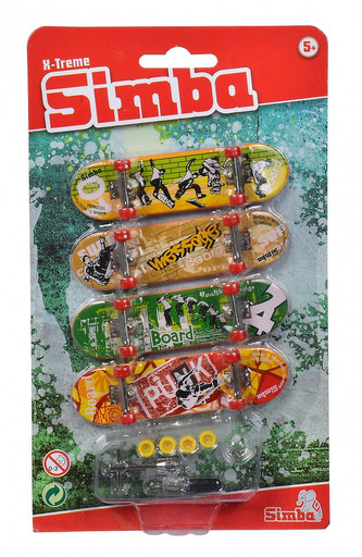 Prstový skateboard set 4 ks