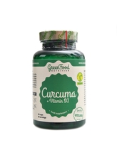 GreenFood nutrition - Curcumin + vitamin D3 90 kapslí
