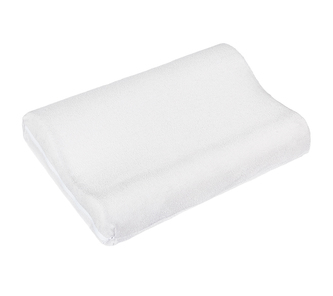 POVLAK na  anatomický polštář - Froté, světle šedá - 45x30 cm (povlak na zip)