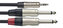 Stagg NYC2/MPS2PR, kabel 2x mono JACK/1 x stereo mini JACK, 2m