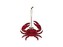 Závěs dřevo 150x145mm krab, červená