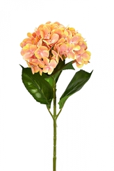 Umělá hortenzie oranžová 68 cm