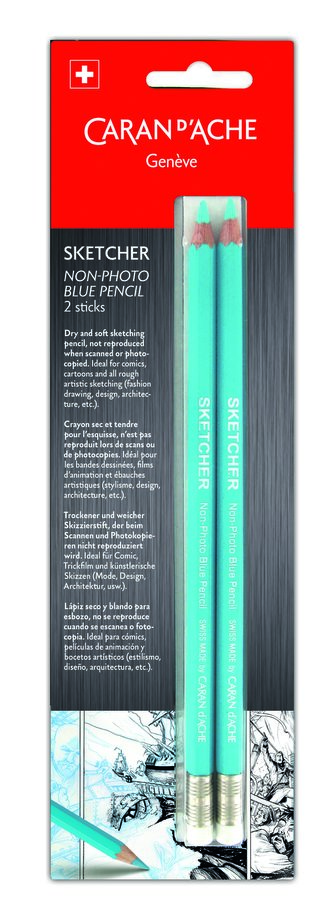 Skicovací tužka Sketcher "Non-photo", modrá, CARAN D'ACHE 903.302