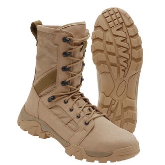 Boty taktické DEFENSE vysoké CAMEL PÍSKOVÉ vel.46