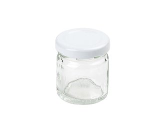 40ML SKLENICE S BÍLÝM/ČERNÝM ŠROUBOVACÍM UZÁVĚREM 8KS NOVÉ