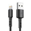Kabel USB-Lightning Vipfan X02, 3A, 1,2 m (černý)