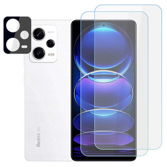 2x Tempered Glass Supreme Set Lens Glass pro Xiaomi Redmi Note 12 Pro Clear