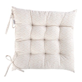 Podsedák na židli | BOLGA | smetanová barva prošívané | 40x40 | 883892 Homla
