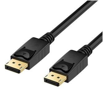 2m kabel DisplayPort na DisplayPort DP 4K pro video a zvuk s vylepšenou černou barvou