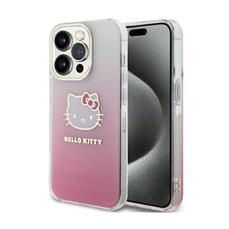 Hello Kitty IML Gradient Electrop Kitty Head - pouzdro iPhone 15 Pro Max (růžové)