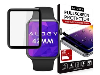 Alogy 3D Tempered Glass pro Apple Watch 42mm černé