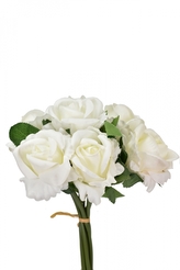 Svazek bílých růží 30 cm