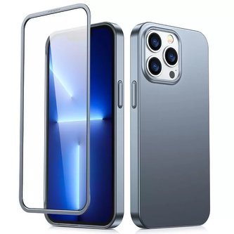 Joyroom 360 Full Case Cover pro iPhone 13 Pro Max Zadní a přední kryt Tvrzené sklo šedé (JR-BP928 matný)