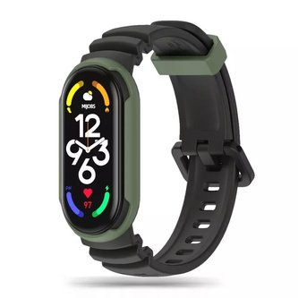Opaska pro smartband Pasek IconBand Hybrid pro Xiaomi Mi Band 5 / 6 / 6 NFC / 7 BLACK/ARMY GREEN