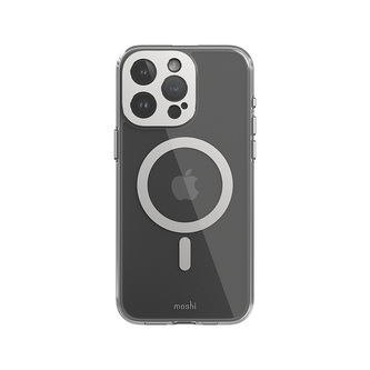 Moshi iGlaze MagSafe - pouzdro pro iPhone 15 Pro Max (Luna Silver)