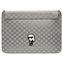 Karl Lagerfeld NFT Saffiano Monogram Ikonik Karl Sleeve - pouzdro na 14" notebook (stříbrné)