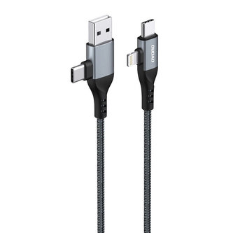 Kabel Dudao L20PRO 4w1, 1m (czarny)