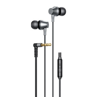 Kabelová sluchátka do uší Vipfan M17, 3,5mm jack (černá)
