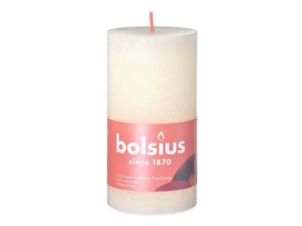 Bolsius Rustic Shine Válec 68x130mm Soft Pearl, krémová svíčka