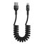 Kabel USB-Lightning, Mcdodo CA-6410, pružinový, 1,8 m (černý)