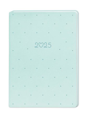 Terminplaner Lederlook 2025 Mint