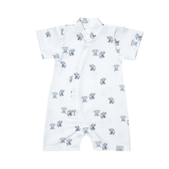 Letní overal pro miminko Sloneček; Barva: bílá; Velikost: 68
