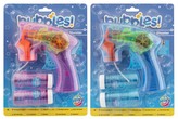 Bulifuková pistole svítící + 2 bublifuky 50 ml