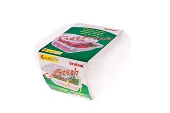 SADA POTRAVINOVÝCH DÓZ 4X 0,75 L