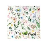 UBROUSKY 3VRSTVÉ JARNÍ KVĚTY+MOTÝLI 33X33CM