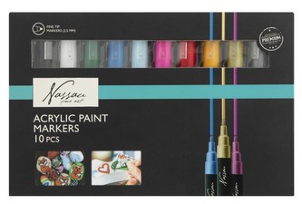 Sada akrylových fixů  10 ks