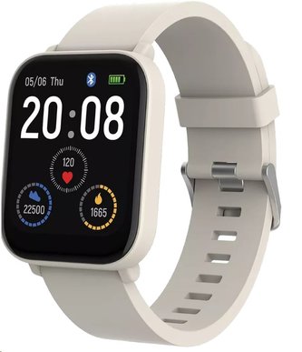 CANYON smart hodinky EASY SW-54, 1,7" IPS displej, 14 sport režimů, IP68, Android/iOS, white