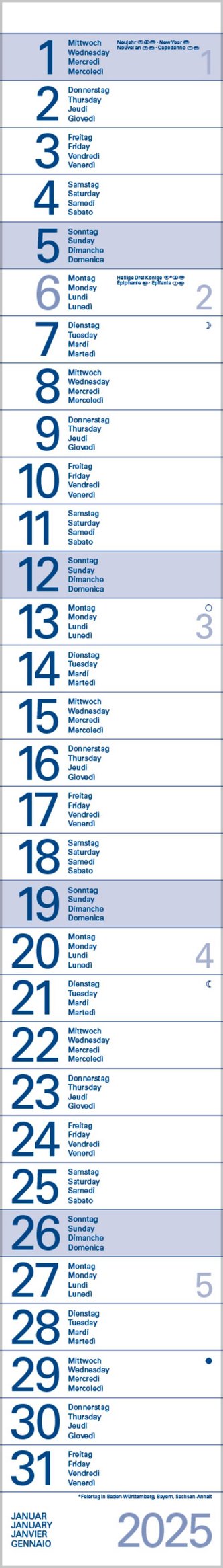 Streifentimer 2025