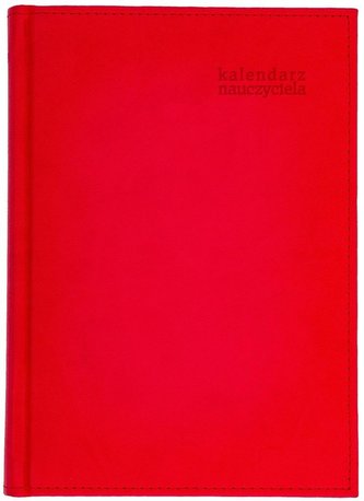 Kalendarz naucz. 2024/2025 A5 tyg. Vivella czerwo