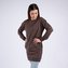 Moniel kojící mikina dlouhá Basic Chocolate XXL