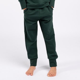 Moniel Dětské rostoucí tepláky Basic Dark Green 74 cm