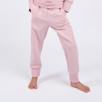 Moniel Dětské rostoucí tepláky Basic Powder Pink 122/128 cm
