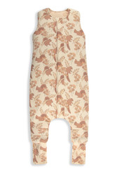 Celoroční spací pytel s nohavicemi Sleepee Vintage Animals Almond/Cream S
