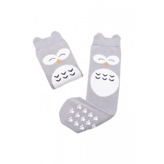 Mama's Feet Dětské podkolenky se sovou Crazy Animals Wise Owl šedé Pro maminku