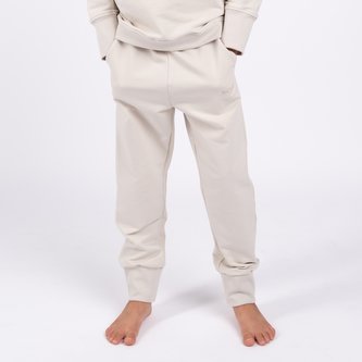 Moniel Dětské rostoucí tepláky Basic Light Beige 92/98 cm