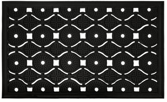 Gumová rohožka - předložka EYE MAT III. černá 45x75 cm Mybesthome