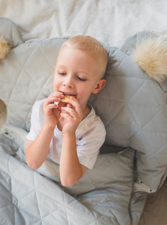 Kinder Hop Spací pytel Dream Catcher Triangles Light Grey 170x75