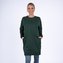 Moniel kojící mikina dlouhá Basic Dark Green XXL