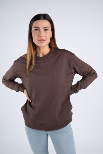 Moniel kojící mikina krátká Basic Chocolate S