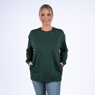 Moniel kojící mikina krátká Basic Dark Green S