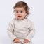 Moniel Dětská rostoucí mikina Basic Light Beige 104 cm