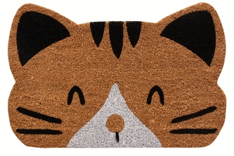 Rohožka z přírodního kokosového vlákna CAT SHAPE 40x60 cm Mybesthome Rohožka z přírodního kokosového vlákna CAT SHAPE 40x60 cm Mybesthome