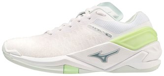 Mizuno WAVE STEALTH NEO / Whte/GRidge/PatinaGreen Velikost boty: 38.0/5.0